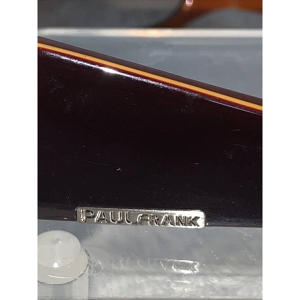 PAUL FRANK Duosonic Burg Brown/Orange Wrap Sunglass Frames Scarce